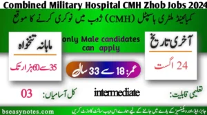 CMH Zhob Jobs 2024