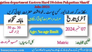 Irrigation Division Jobs 2024 Pakpattan Sharif