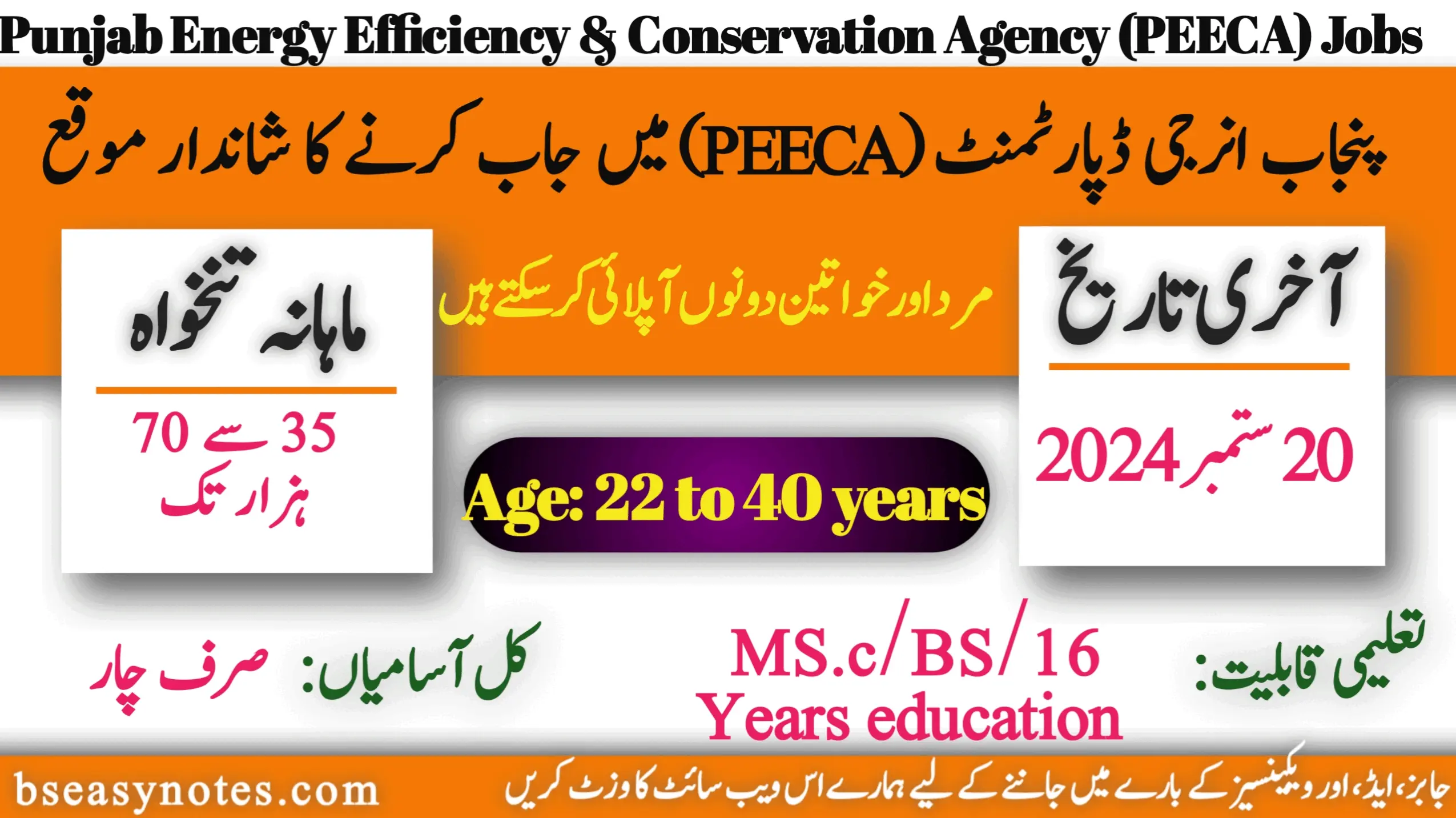 Punjab Energy Efficiency & Conservation Agency (PEECA), Energy Department, Government of the Punjab