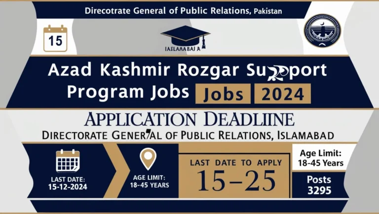 Azad Kashmir Rozgar Support Program 2024