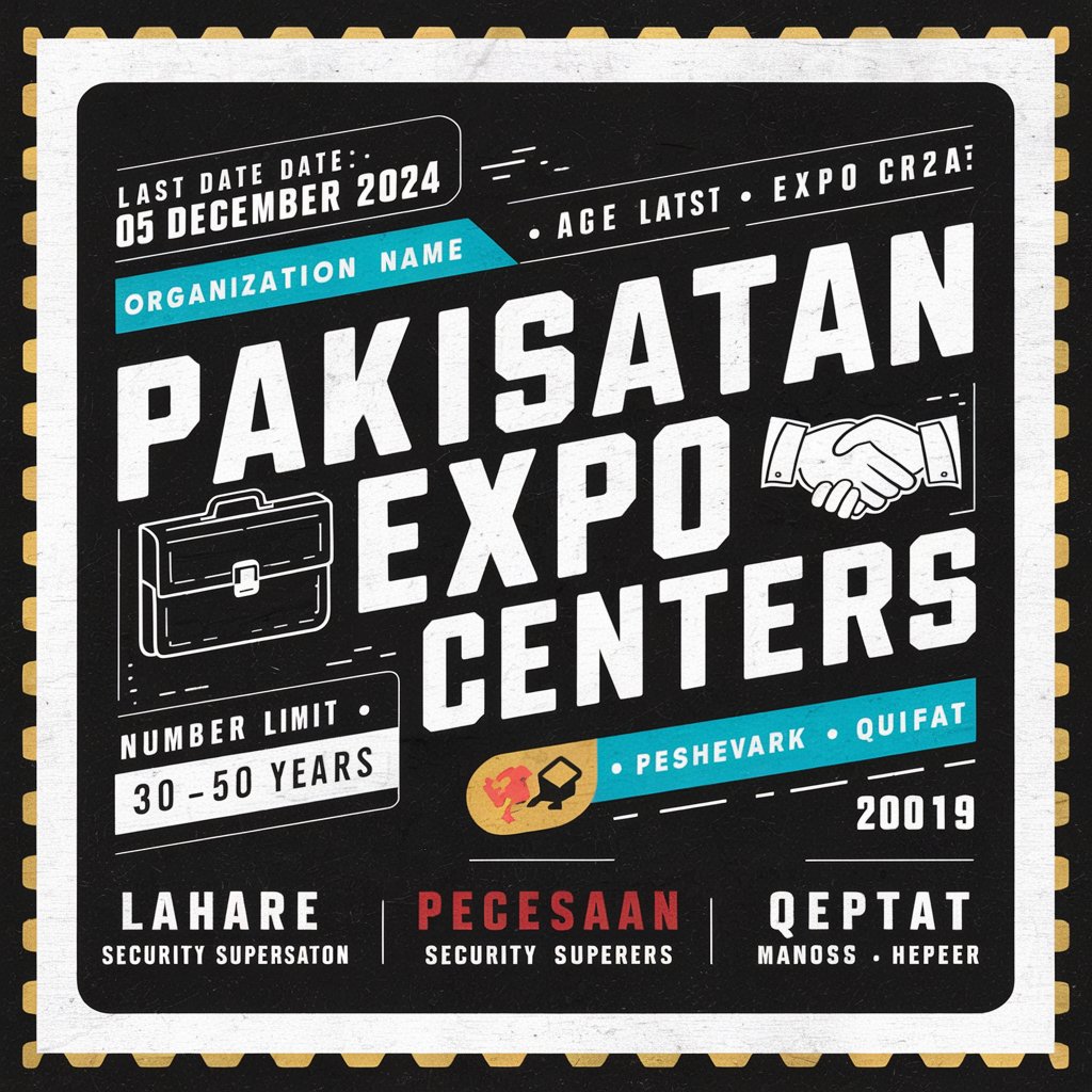 Pakistan Expo Centers Jobs 2024