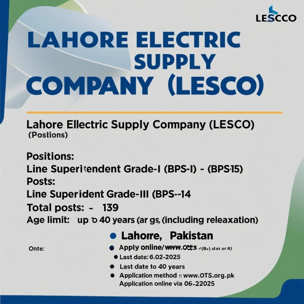 Lahore Electric Supply Company 2025