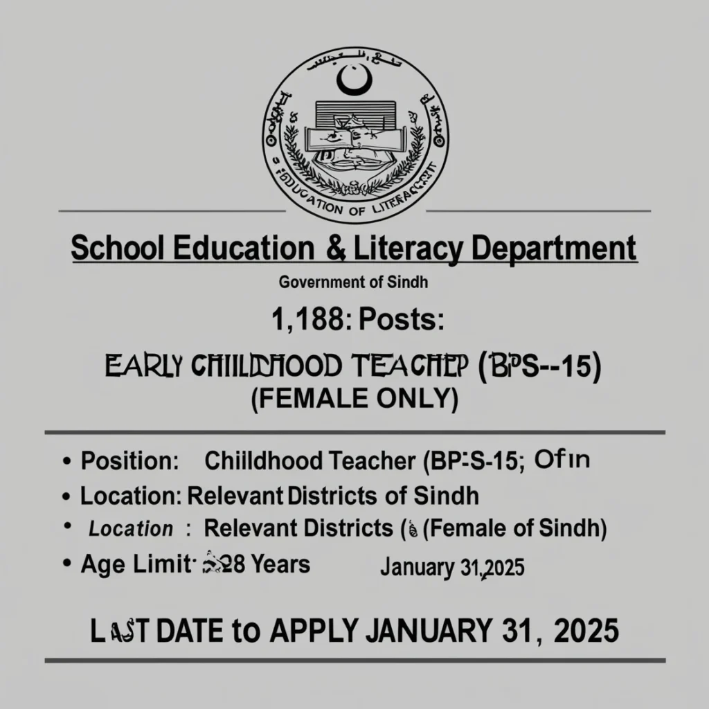 School Education And Literacy Department Sindh 2025