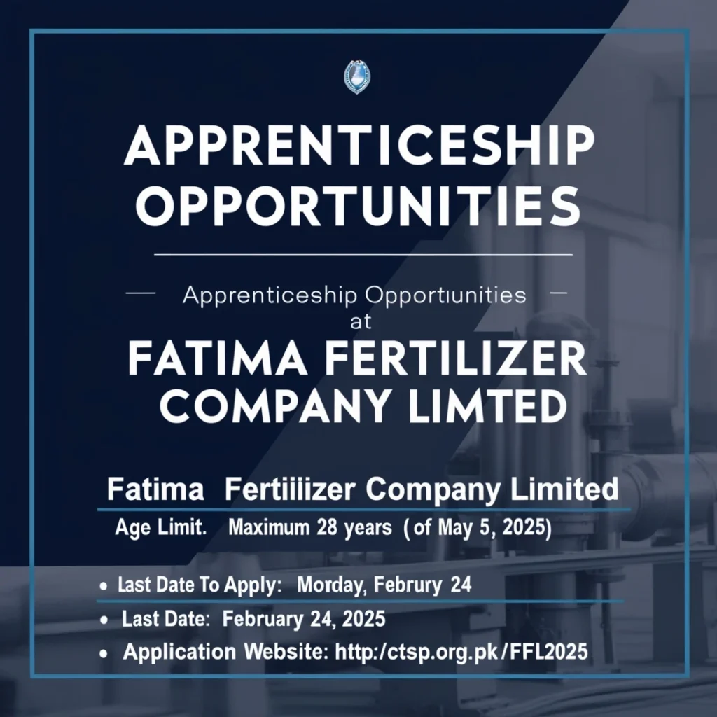 Fatima Fertilizer Company Limited Jobs 2025